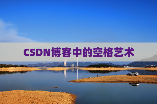 CSDN博客中的空格艺术